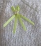 END OF LINE 12" Baby Girls Sparkle Cardigan and Hat Set (early Baby size)  - Image 3
