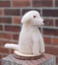 Needle felt wool Labrador Dog 8 cm tall, wool dog,  - Image 2