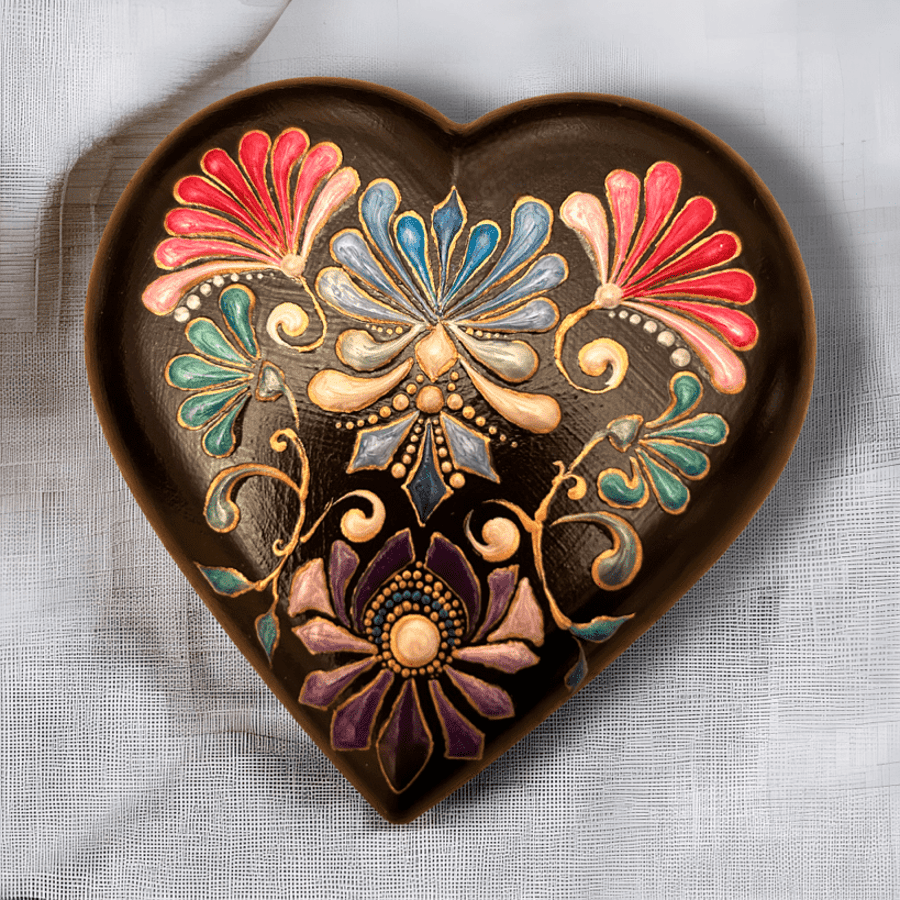 Floral Heart paperweight, Seconds Sunday