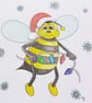 Christmas Bee Card - Cute Bee Card - Bumblebee  - Image 5