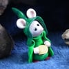 Summer Special ... Downland Mouse 'Dora' with cheese OOAK Sculpt Ann Galvin