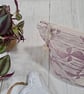 Hand Printed Linen Wash Bag, Toiletry Bag, Accessory Bag - Raspberry Red - Image 2