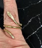 Solid Brass Snake Ring - Unisex, FREEPOST - All Sizes  - Image 3