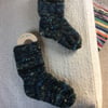 Funky felted socks for a lovely son