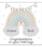 Embroidered Rainbow Card - Image 2