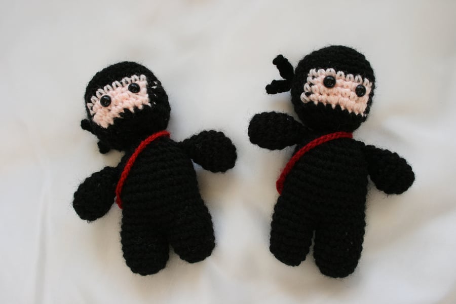 Black Crochet Ninja - Medium
