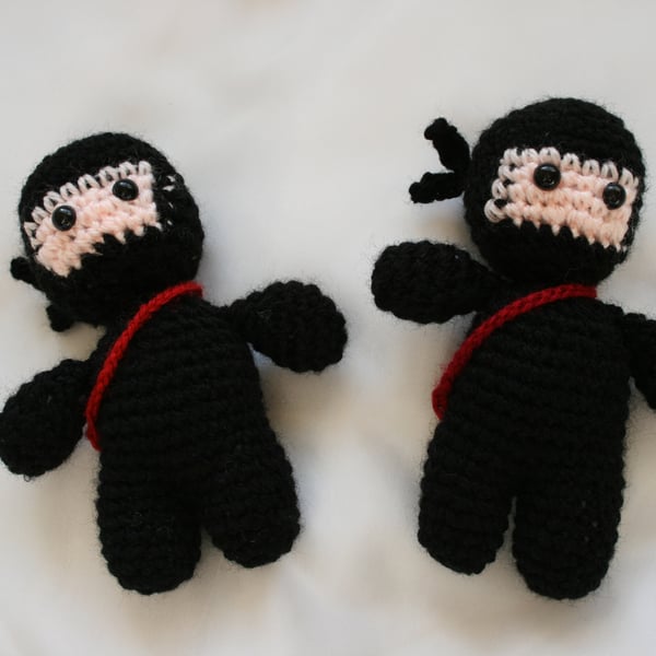 Black Crochet Ninja - Medium