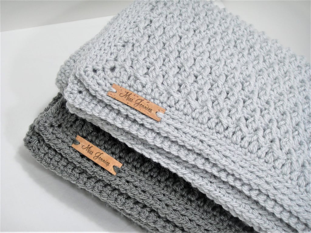 Crochet Baby blanket, Stroller blanket, Car seat blanket, Grey blanket