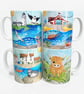 Seal Mug - Seaside Watercolour Artist. Nautical Coastal Kitchen Decor Gift - Image 4