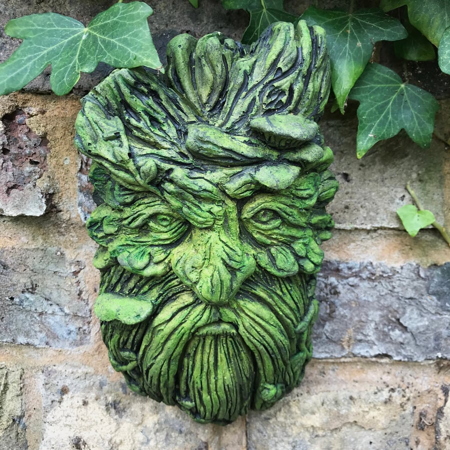 Fungus Green Man Plaque plus Free Pocket Green Man