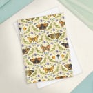 Single Ogee Butterfly Greetings Card - A6 Size