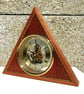 Triangular Skeleton Clock with Quartz Movement - Handmade - Image 3