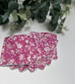 Reusable Bamboo Towelling Face Pads Pack of 7 - Pink Daisy - Image 2