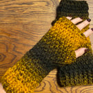 Warm Hearted Crochet Wrist Warmers - Colonel Mustard’s Candlestick 