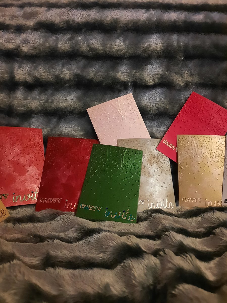 10-pack Lovely Metallic Party Invites