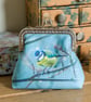 Coin purse made with the exclusive Blue Tit print - Image 1