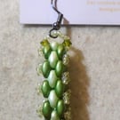 Brickwork-pattern bead earrings (customisable)