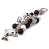 Black and White Dolphin Handbag Charm