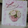 Teapot Posy Birthday Card