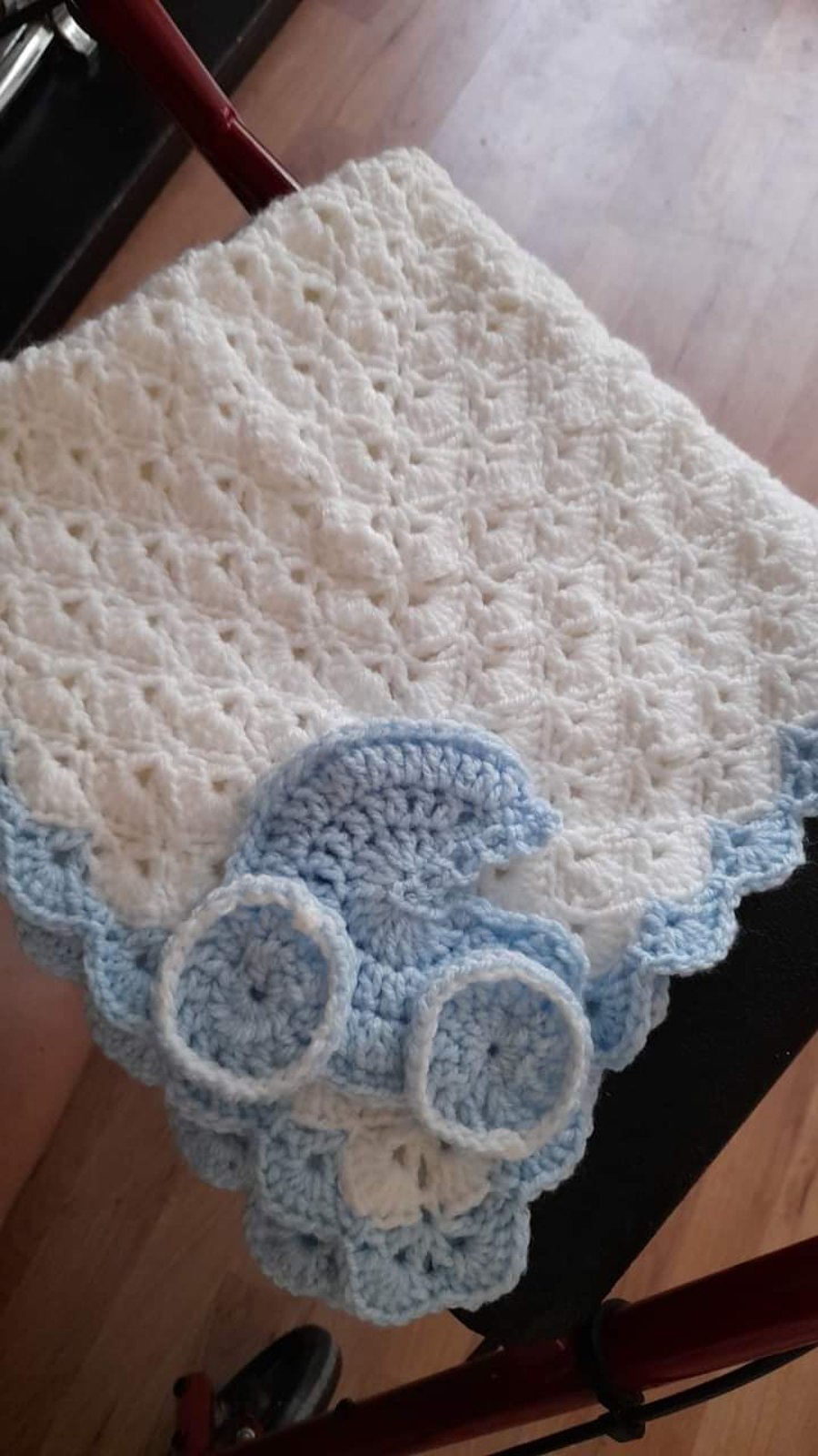 handmade crocheted baby blanket 