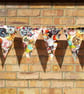Bunting in pvc cup cakes and doughnuts, sale.  - Image 3
