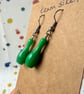 Green Skittle Earrings - Surgical Steel Hooks - Old Stock - Super Seconds - Image 3