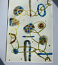 Original art watercolour 'Chains'. Size A4 includes mount.