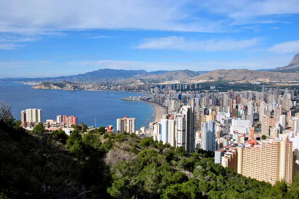 Benidorm Cityscape Skyline Spain Photograph Print