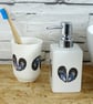 Pump dispenser, mussel shell design, ceramic, soap, hand wash, lotion, shampoo - Image 2