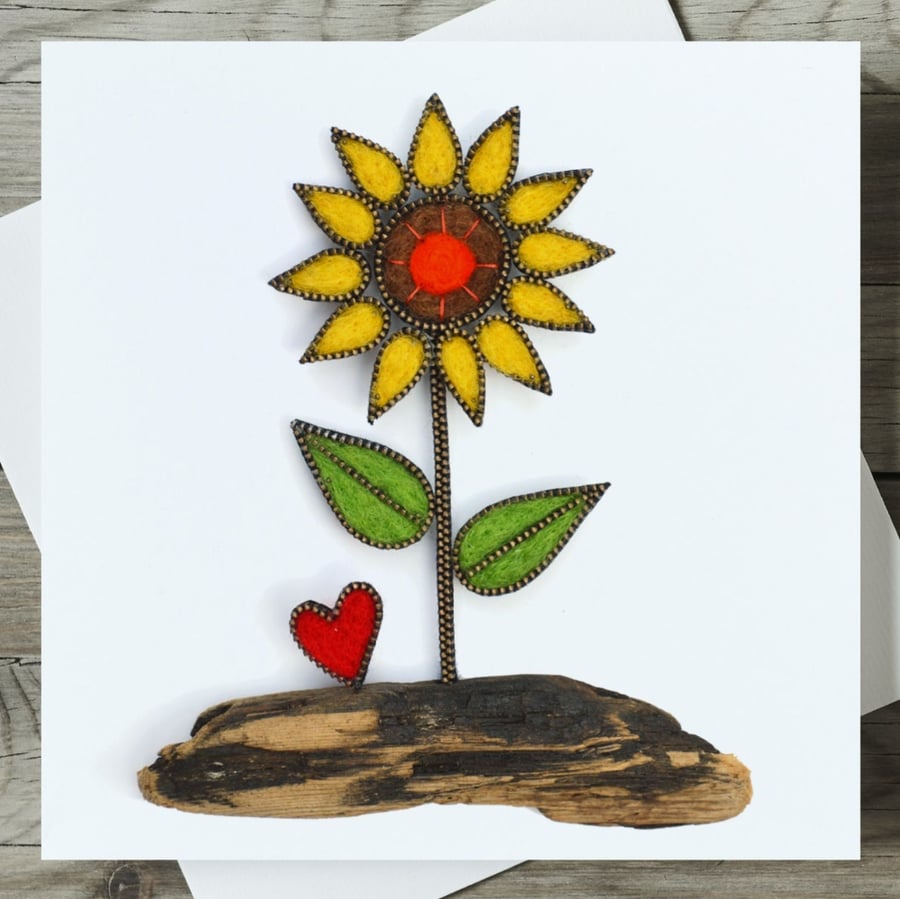 Sunflower Blank Greeting Card