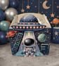 6 Personalised Space party boxes, party bags  - Image 1