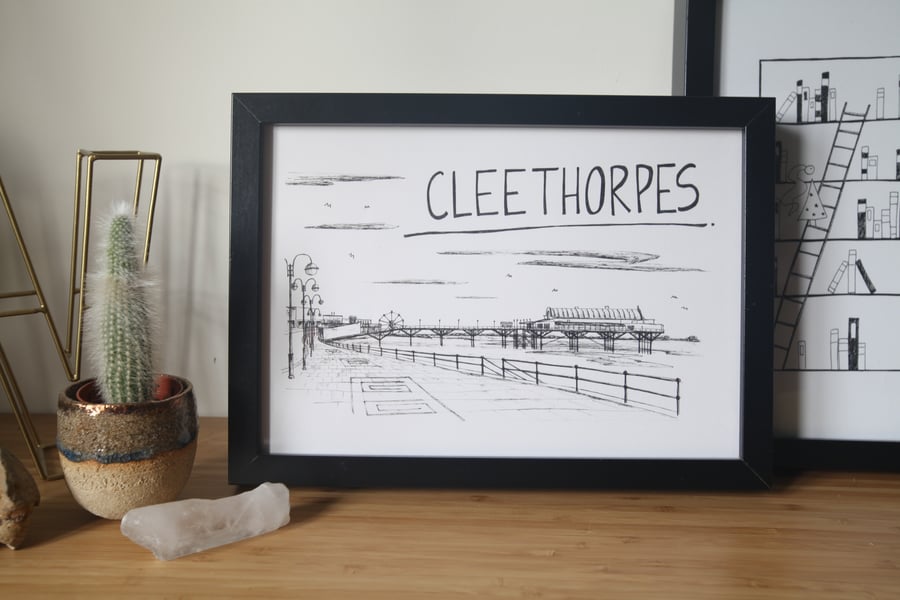 Cleethorpes Skyline Art Print