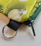 Coin purse sheep in green meadow print fabric - Image 3