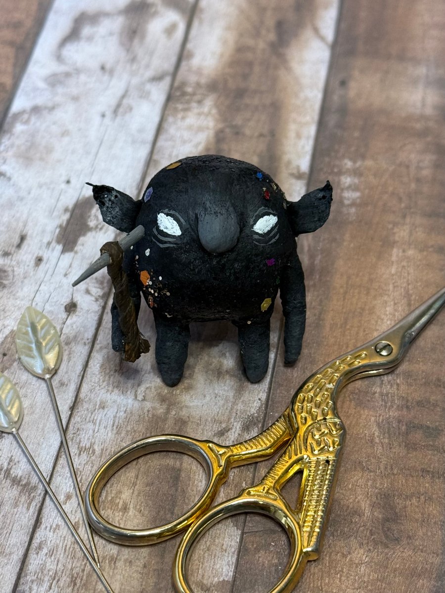 Spun Cotton Coblynau Art Doll Bach