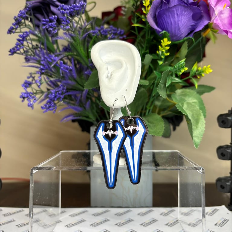 Energy Sword Earrings, Halo Jewellery Video Game Accessories