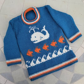 Ocean Sweater.  Digital Knitting Pattern