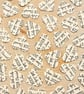 Cream Personalised Heart Confetti, Any Wording Custom Hearts, Wedding Decor 