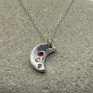 Silver Moon Necklace 