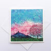Glastonbury Tor Card, Birthday Card, Solstice card, Anniversary Card, Spiritual
