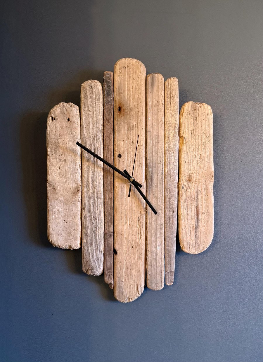 Handmade Driftwood Wall Clock