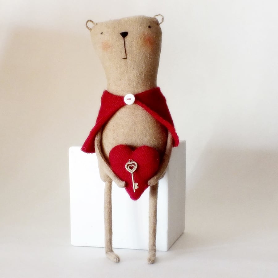 Valentine Bear with the Key to your Heart