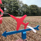 Hand Crafted "The Arrows" Whirlygig - Weathervane