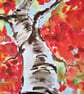 Autumn Trees in colour. Painting - Image 2