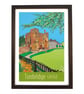 Tonbridge Castle travel poster print by Susie West