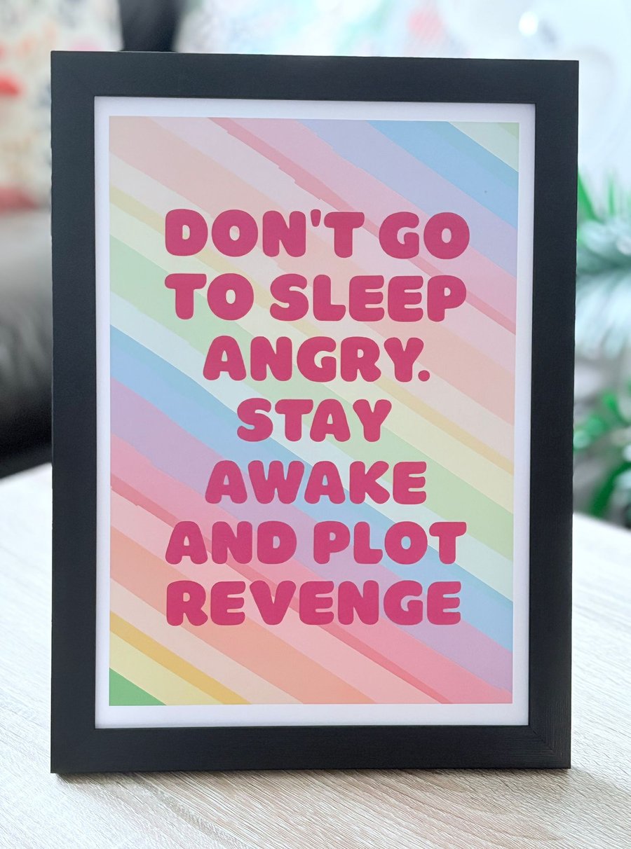 A4 Framed Quote Print