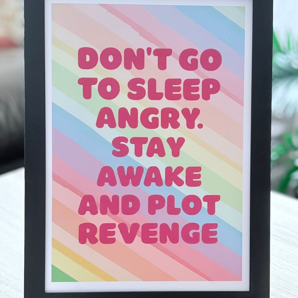 A4 Framed Quote Print