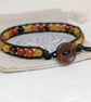 Autumn gemstone and leather bracelet, unisex bracelet  - Image 7