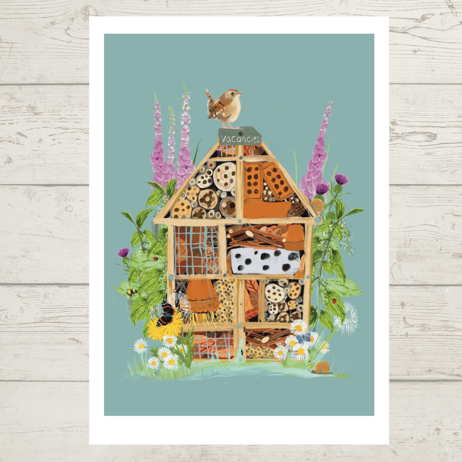 Bug Hotel Art Print