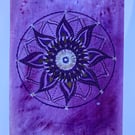 Violet Flame Mandala Print 