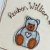 Personalised New Baby Teddy Bear Card